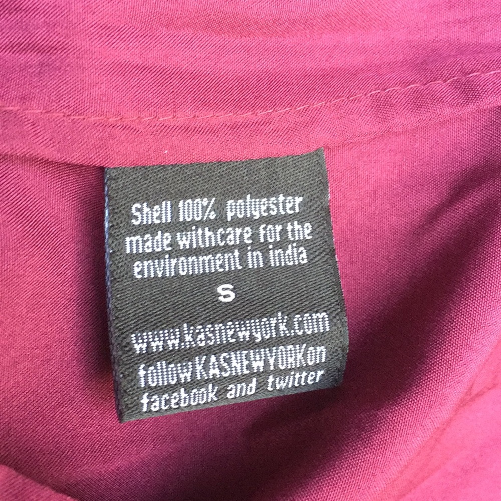 009 NWT!!{Kas New York}Sm Wine Sweater w/Beaded Collar - Picture 6 of 7
